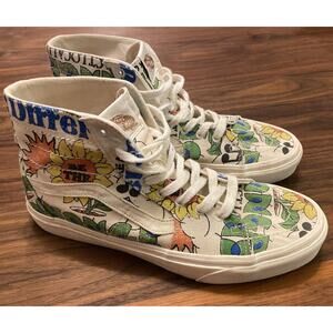 Vans Sk8-Hi Tapered Eco Theory Cream Skate Shoes Size Men's 8 / Women's 9.5